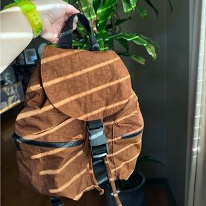 BAGGU Brown Sport Backpack